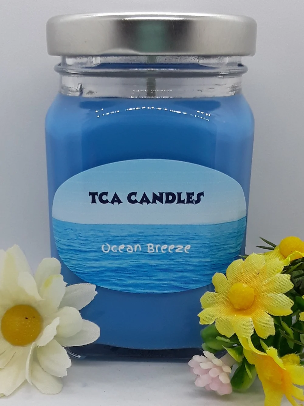 TCA Candles Ocean Breeze Jar Candle - Blue